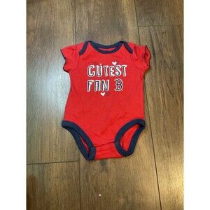 red sox one piece "cutest fan " 0-3 months offical MLB merchindise